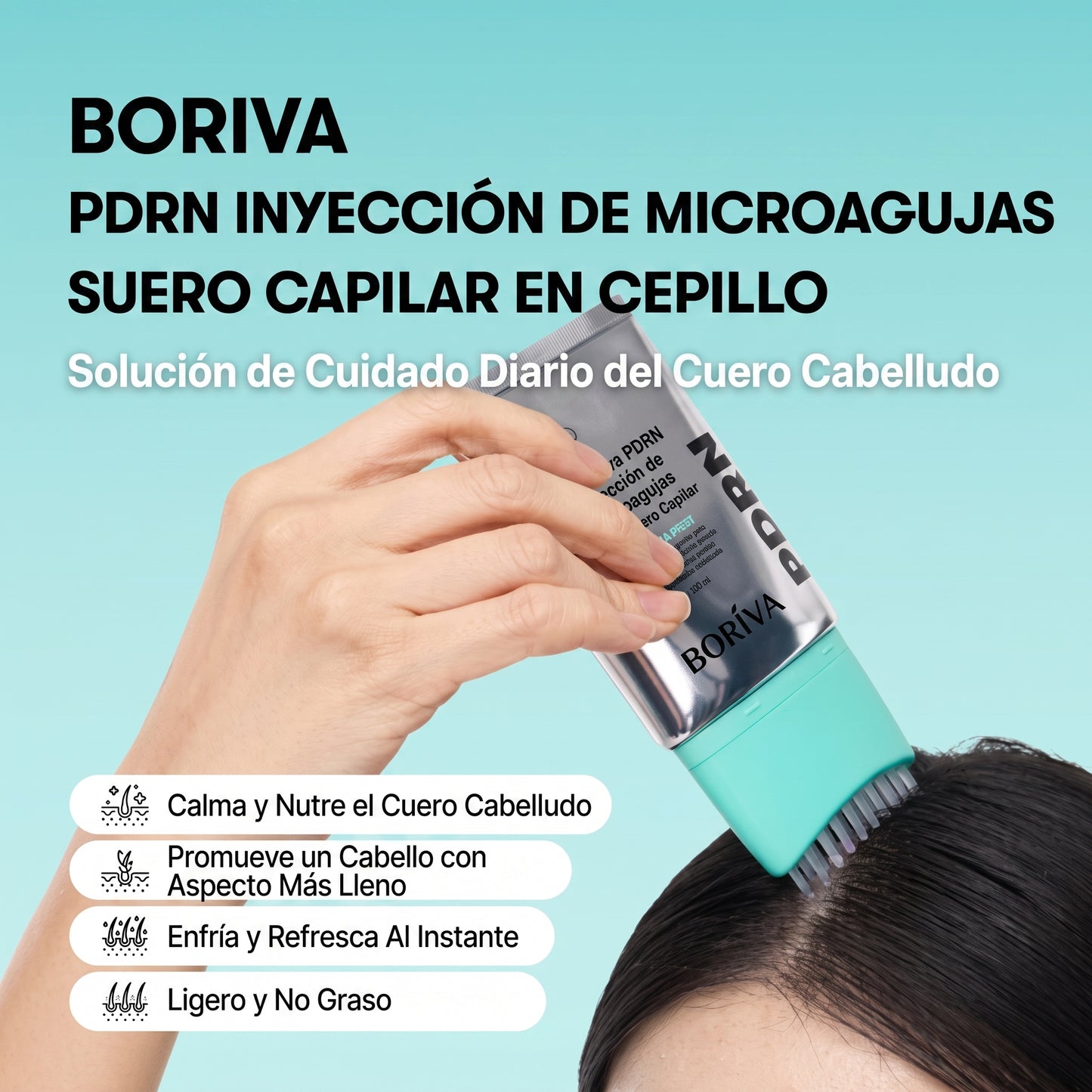 Serum Capilar PDRN con Cepillo de Aguja