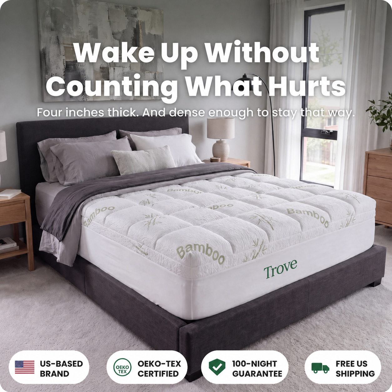 Trove Bamboo Mattress Topper